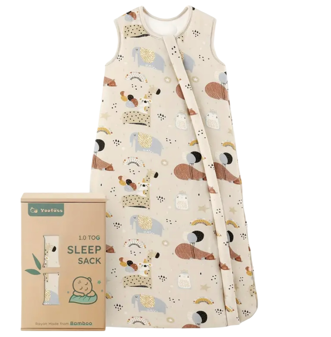 Lula baby bamboo sleep sack “Animals”