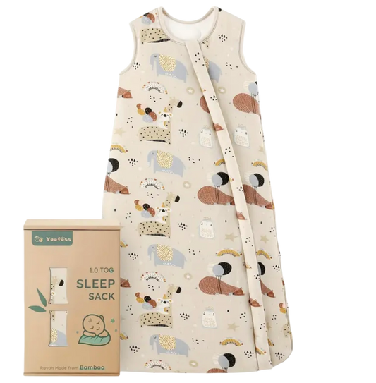 Lula baby bamboo sleep sack “Animals”
